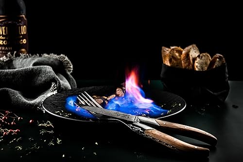 Miniatura 8 de Laguiole Style de Vie Horquillas Luxury Line, juego de 6, madera de roble, lavado a la piedra