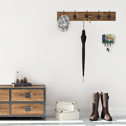 Miniatura 2 de Caroline's Treasures 7293TH68 Corgi - Soporte para llaves o correa de pared, ganchos para llaves, perchero para colgar llaves, toallas, delantales,