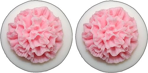 Molde de silicona de clavel multiuso perfecto para decoración de pasteles, fabricación de jabón, velas y productos de aromaterapia (clavel A+B)