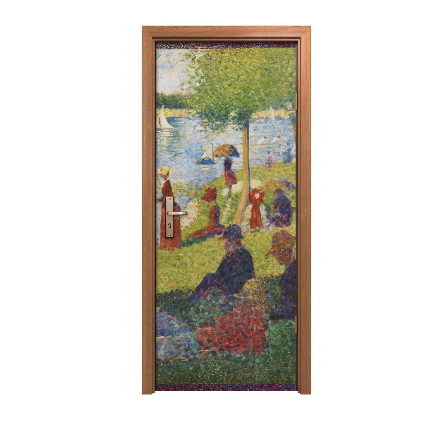 Autocollant de porte 90x200cm design intérieur murale nature pour maison