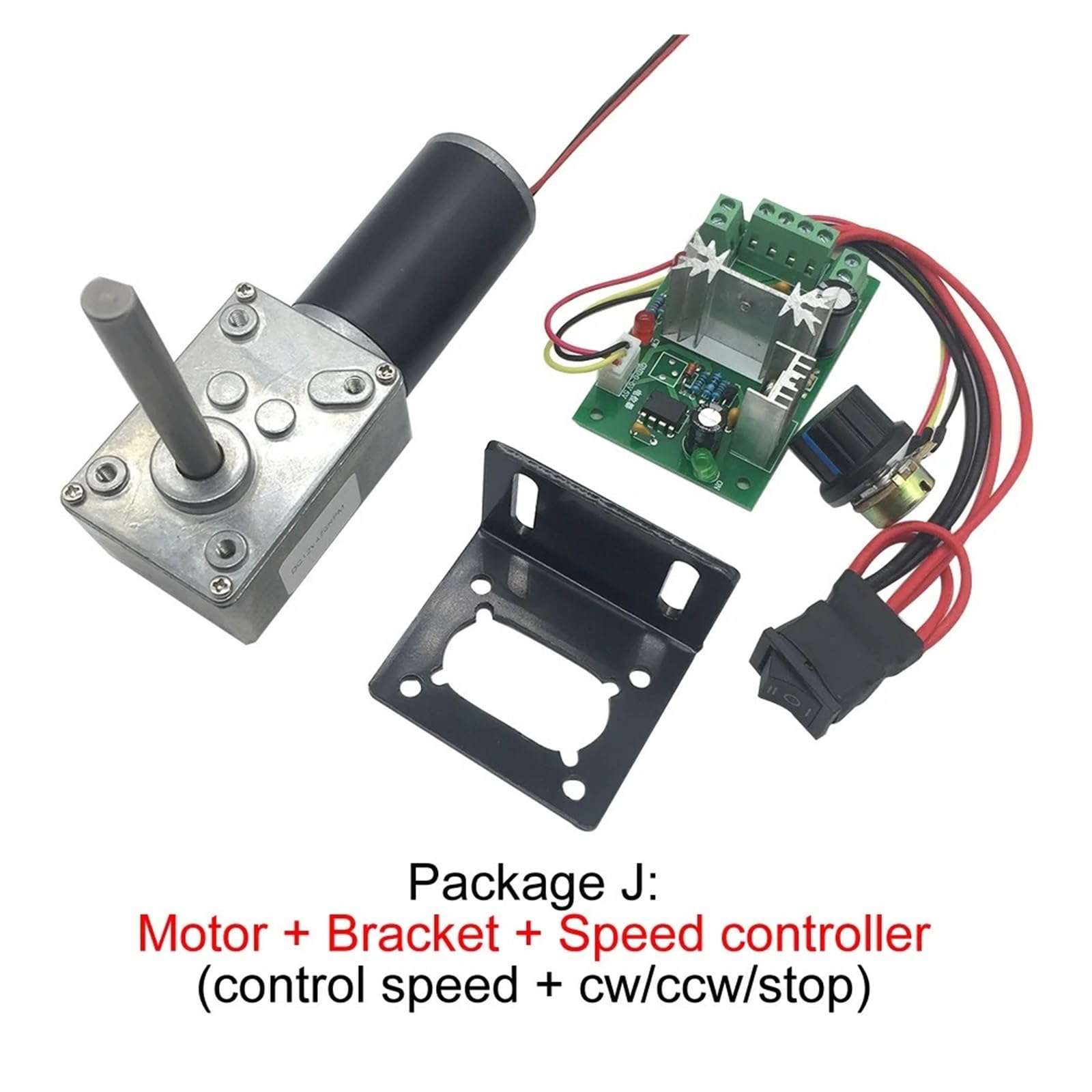 DC 24V Worm Geared Motors High Torque Volt DC electronic starter Reduction electronic starter Self-Lock 5840-31ZY package B 12V 10rpm RUAJOGYNVM