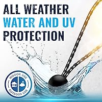 Vista 3 de GOEASY0312 Cuerdas Elásticas con Bola de 6 Pulgadas - 50 PIEZAS Bolas Elásticas con Cuerda Elástica para Toldo, Lona, Correas, Tienda de Campaña