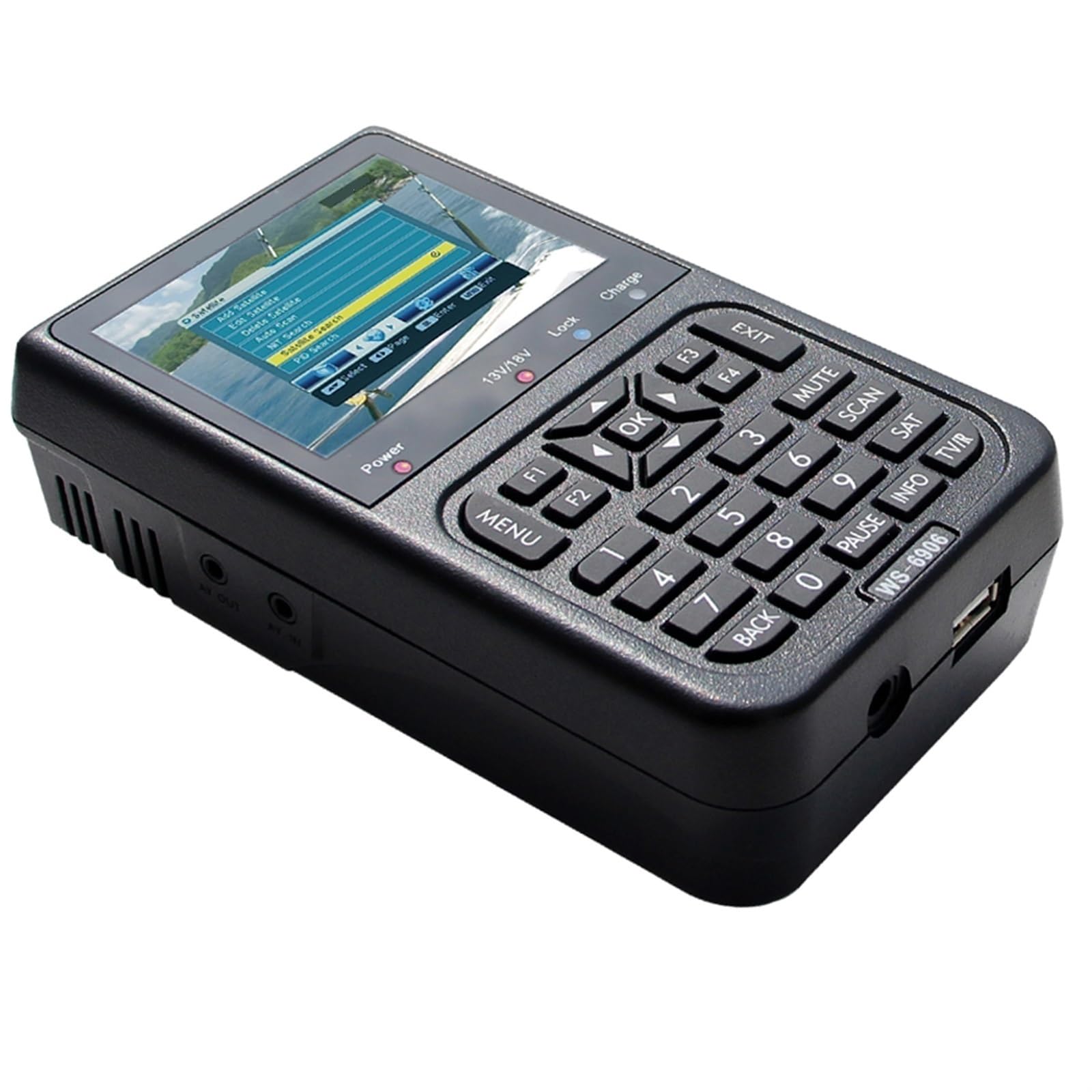 Buscador De Señal Digital Pantalla LCD 3,5" Medidor Satélite con Receptor DVB-S FTA AnáLisis RáPido