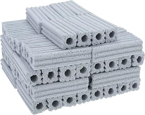Medios de filtro biológico de cerámica para sumidero de acuario, estanque de peces, amplia superficie (3.8 pulgadas de longitud72 piezas)