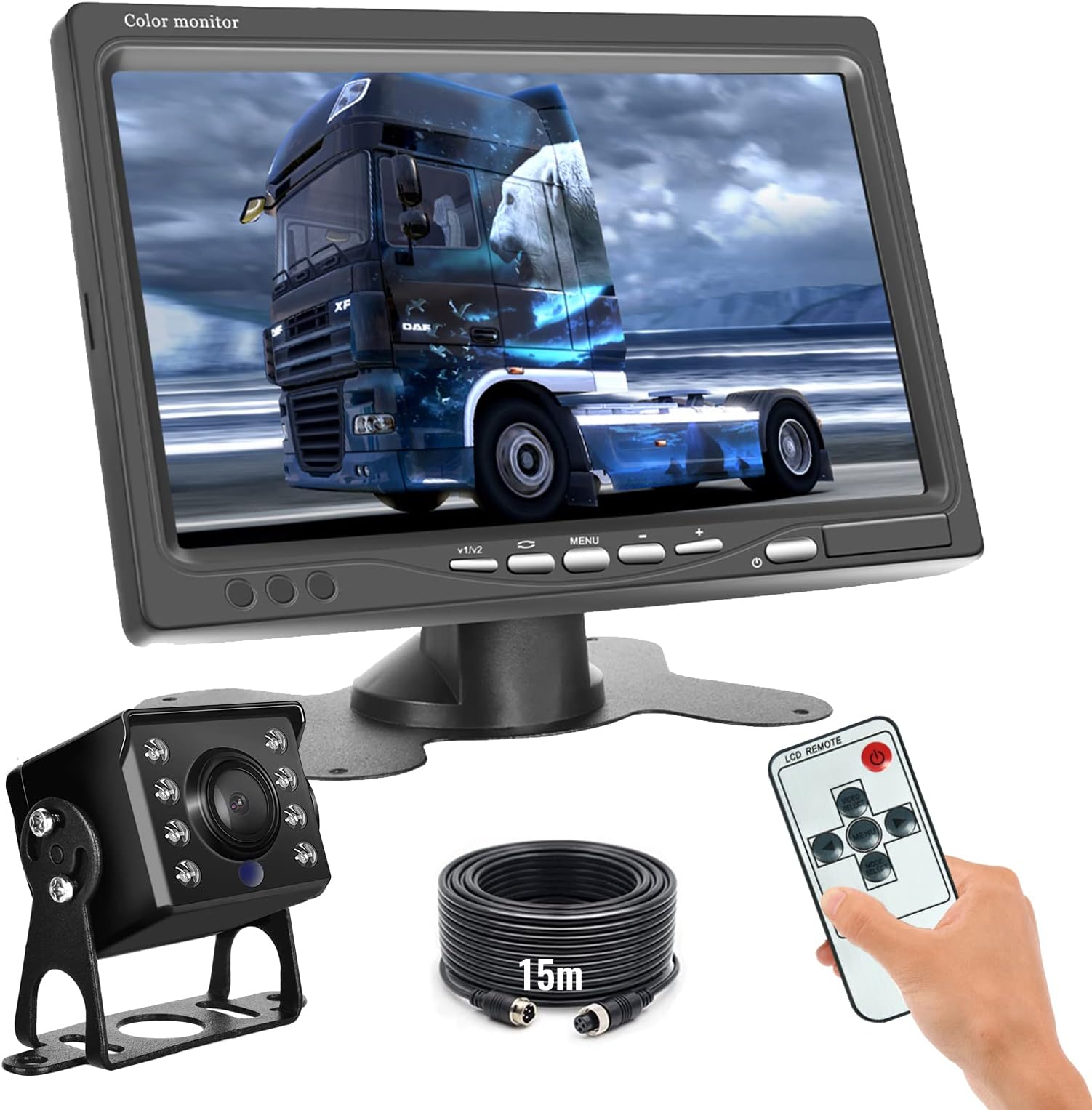 Moniteur LED Pliable 19" Pour Bus/camping-car – PROFILINE, DC12-24V (neuf)