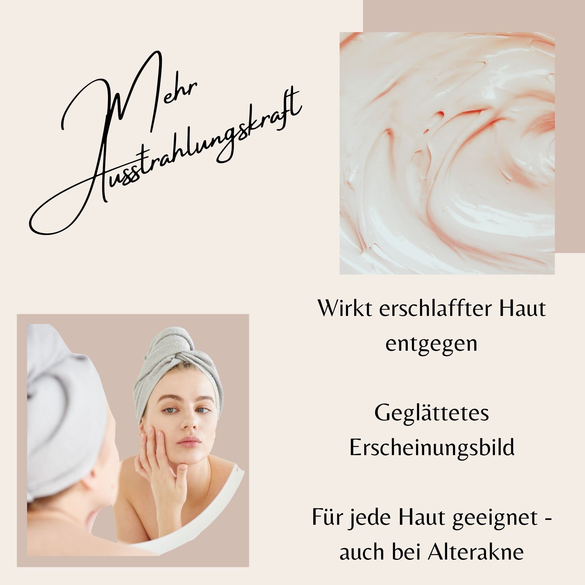 Hochwertige Anti-Aging Tages und Nachtcreme für Frauen und Männer - Wohltuende Wirkstoffe wie Retinol - Q10 - Panthenol sorgen für ein sanftes und angenehmes Hautgefühl. Vegan