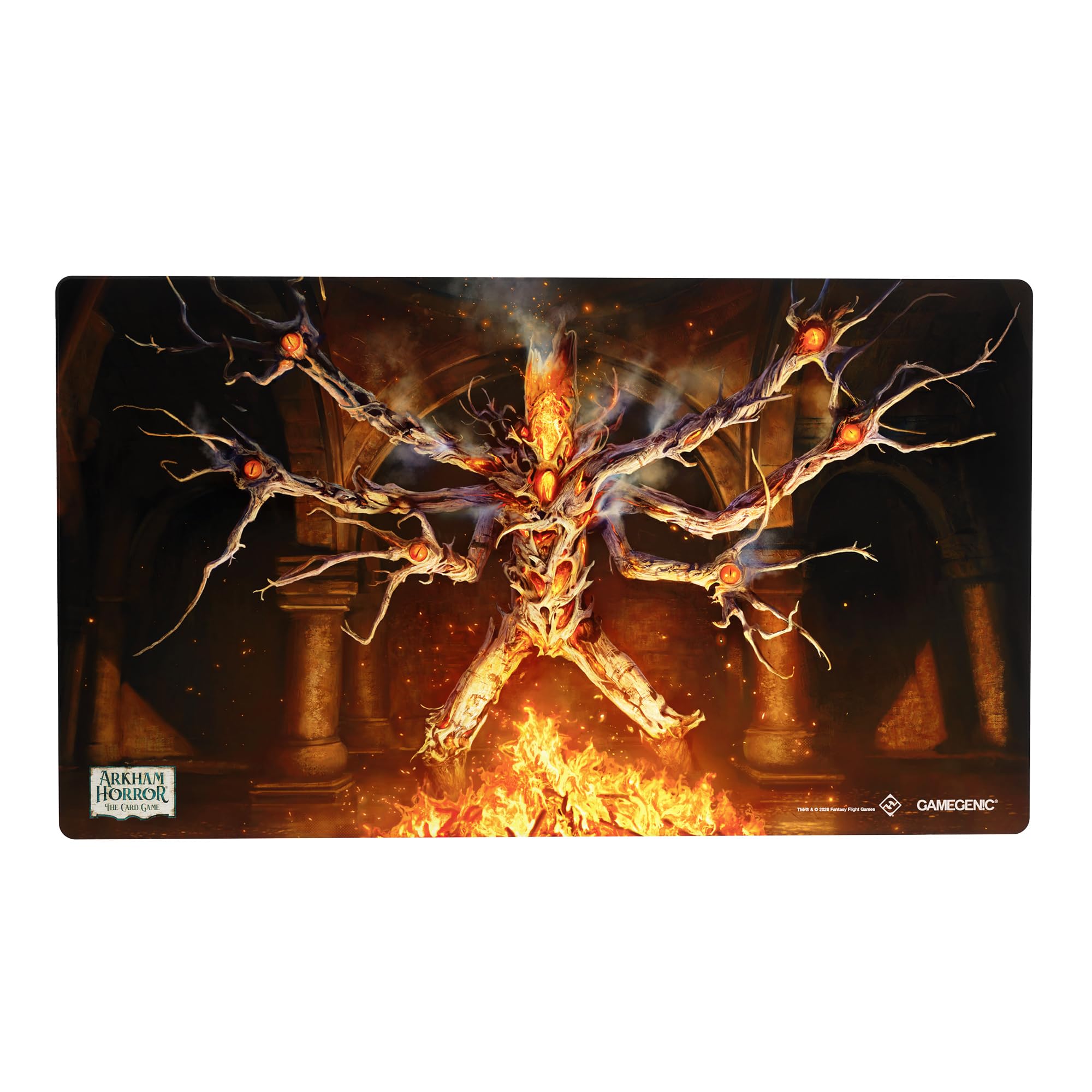 Amazon.com: Gamegenic Arkham Horror: The Card Game Elokoss Shiny Game Mat