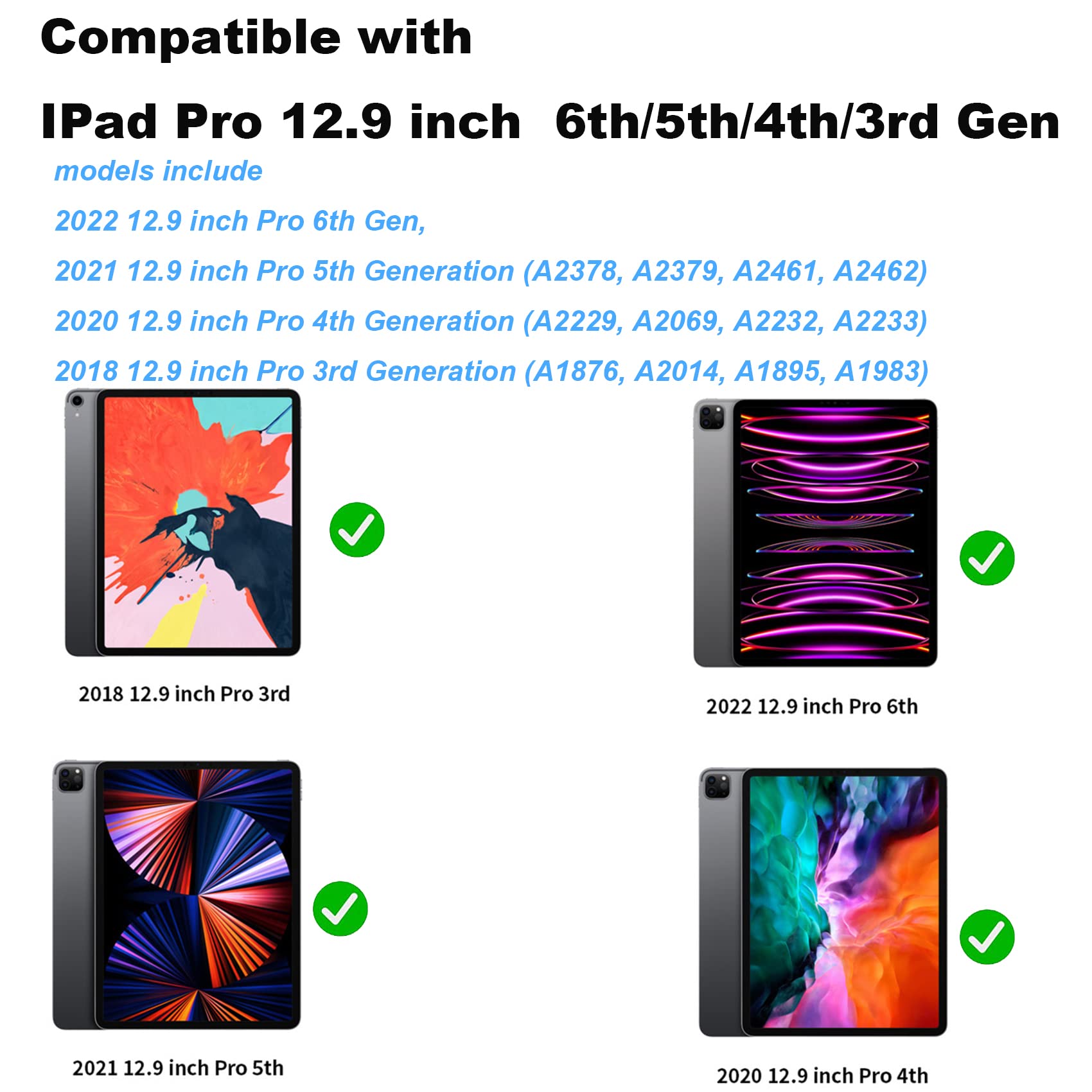 Amazon.co.jp: CUTEGEEK iPad Pro 12.9 ケース キーボード付き 24色