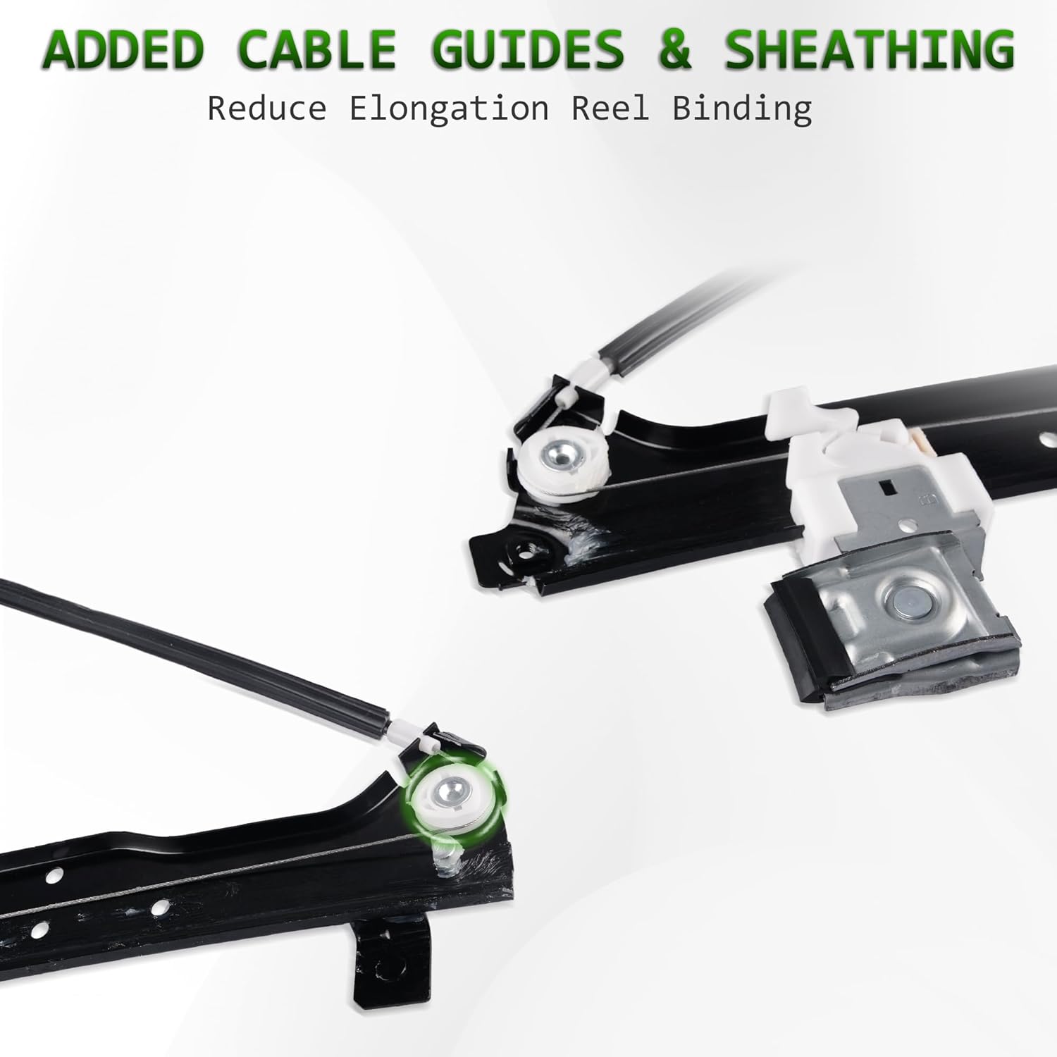 Rear Right Passenger Side Power Window Regulator with Motor Assembly Compatible for 1999-2009 Cadillac Escalade/Chevy Avalanche Silverado Suburban Tahoe/GMC Sierra Yukon XL, Replace 741-579