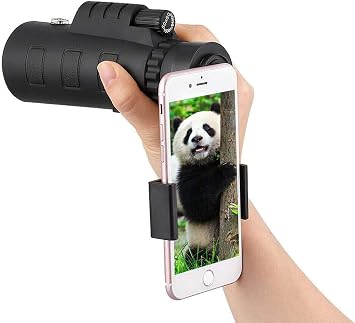 High Power 40x60 Monocular Telescope for Adults Kids, BAK4 Prism+ Monocular Telescope with Phone Adapter & Tripod, Monocular for Wildlife Binoculars