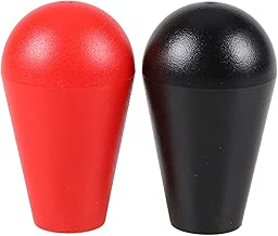 EG STARTS 2X Arcade American Type Ellipse Oval Ball Head Joystick Top Handles for Pac Man Arcade1up Cabinet (Red & Black) - coolthings.us