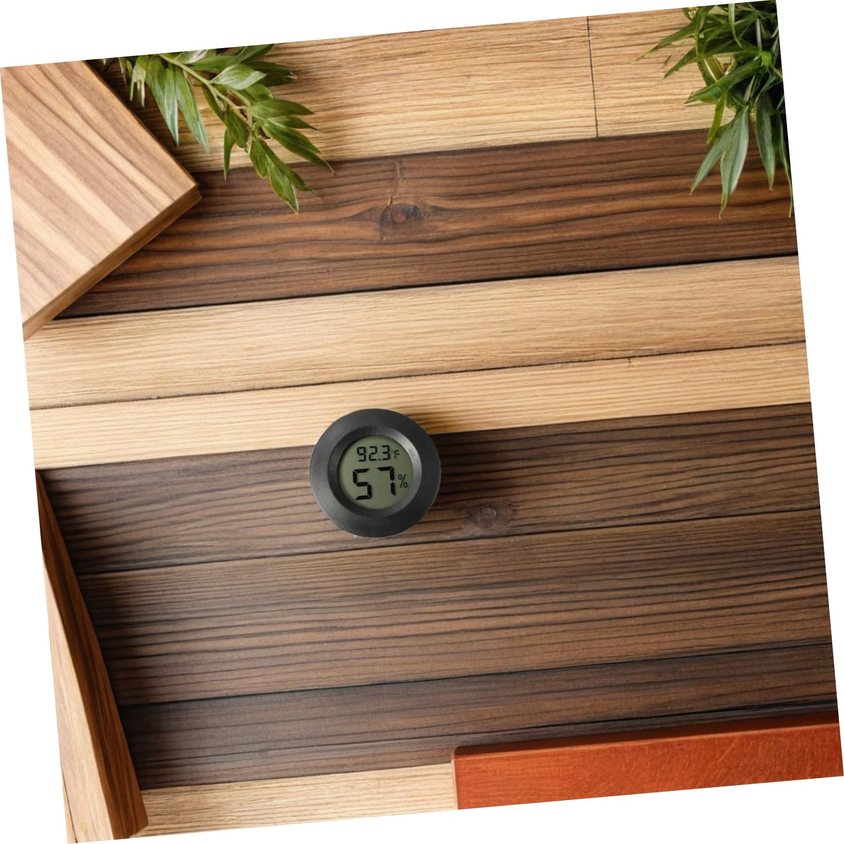 DOITOOL 21 Pezzi Termometro Igrometro Digitale Mini per Terrario e Tartarughiera Sensore Umidità e Temperatura Plastica Resistente per Uso Interno ed Esterno in d'Inverno e