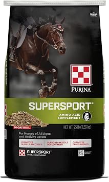 Purina Supersport Horse Supplement, Amino Acids for Muscle Recovery, 25 lbs