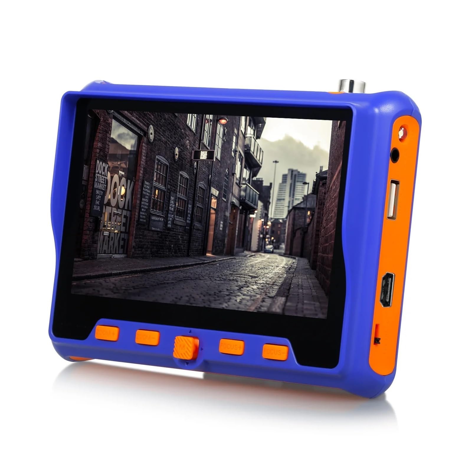Tester TVCC, Tester CCTV HD da 5 pollici 6in1 1080p Monitor ADH/TVI/CVI/VGA/Tester fotocamera 8MP 5MP 2MP 720P Tester cavo UTP PTZ,Tester per cavi