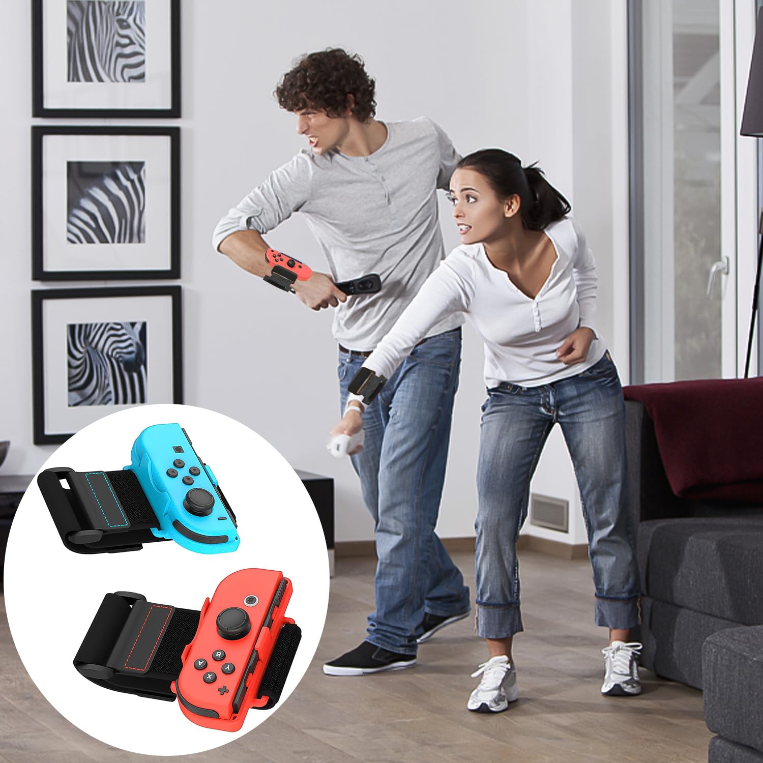 2 Pièces Just Dance 2024 Switch, Accessoire Just Dance 2024 Switch, Band pour Just Dances pour Adultes Enfants