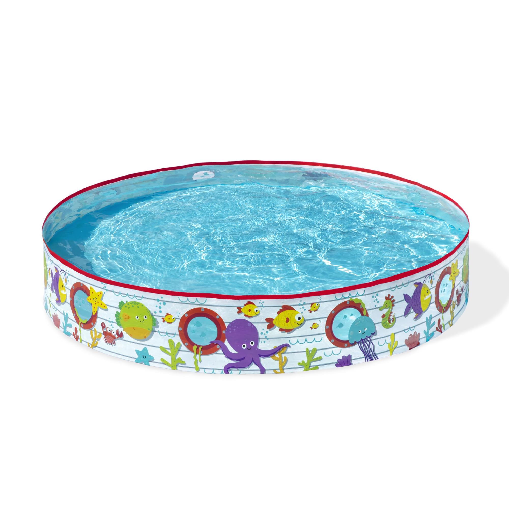 55029 Paddling Fill N Kids Garden Pool with Fun Fish Print, Multicolor, 1.52 m x 25 cm