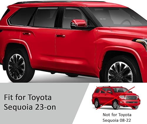 Miniatura 10 de Voron Glass Protectores de lluvia extra duraderos en canal para Nissan Sentra 2013-2019, deflectores de ventana, viseras de ventana de ventilación,