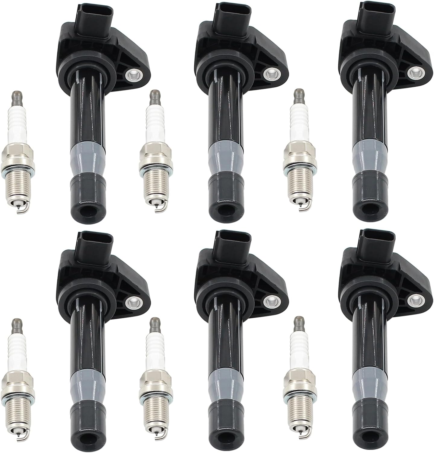 ApplianPar Ignition Coil and Spark Plug for Honda Accord 3.0 2000-2007 Odyssey 1999-2010 Acura CL 2001-2003 TL 1999-2008 RL 2005-2008