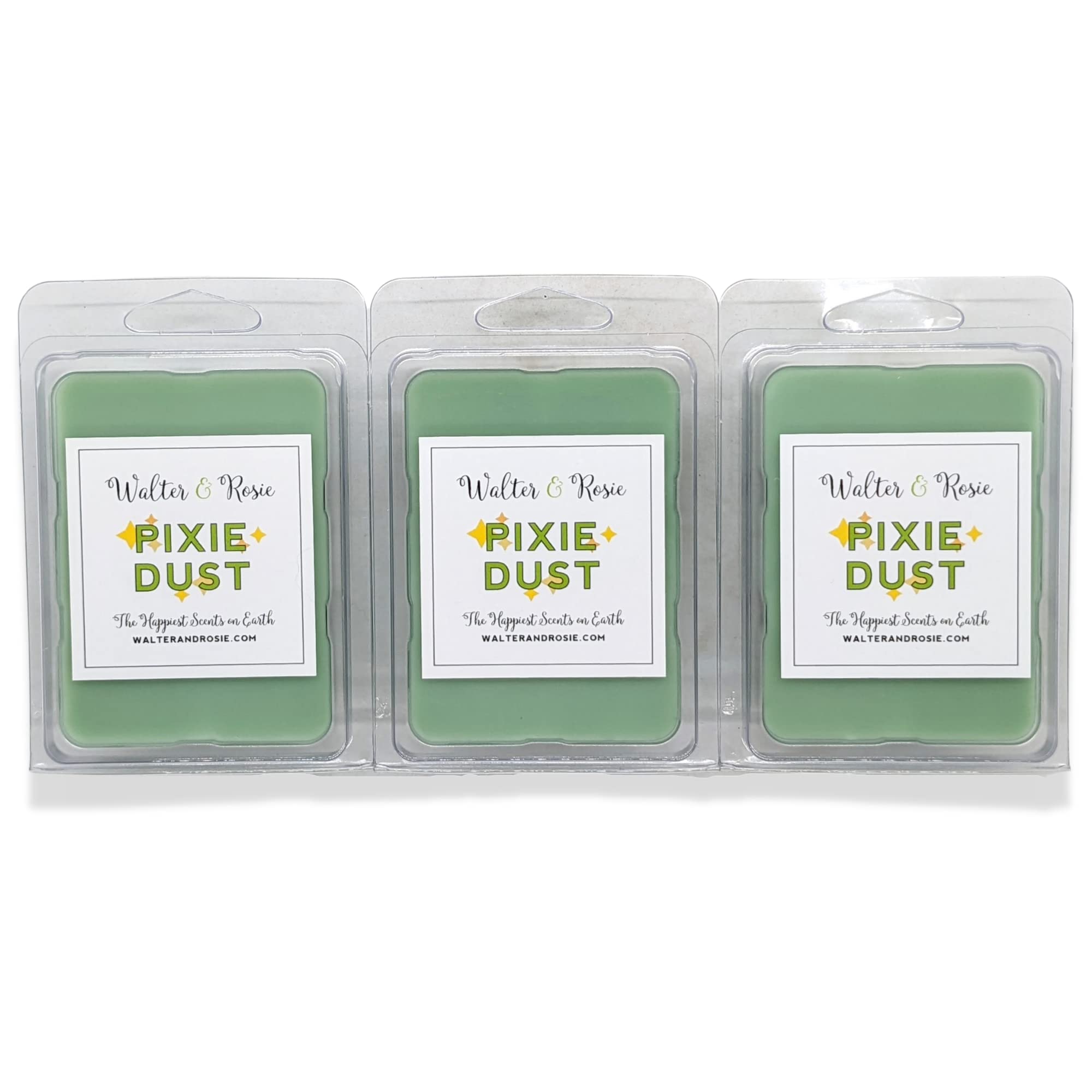 Walter & Rosie Candle Co. - Pixie Dust - Wax Melt - 3 Pack - Inspired by Disney Scents - The Happiest Scents on Earth - Soy Blend - Up to 18 Hrs