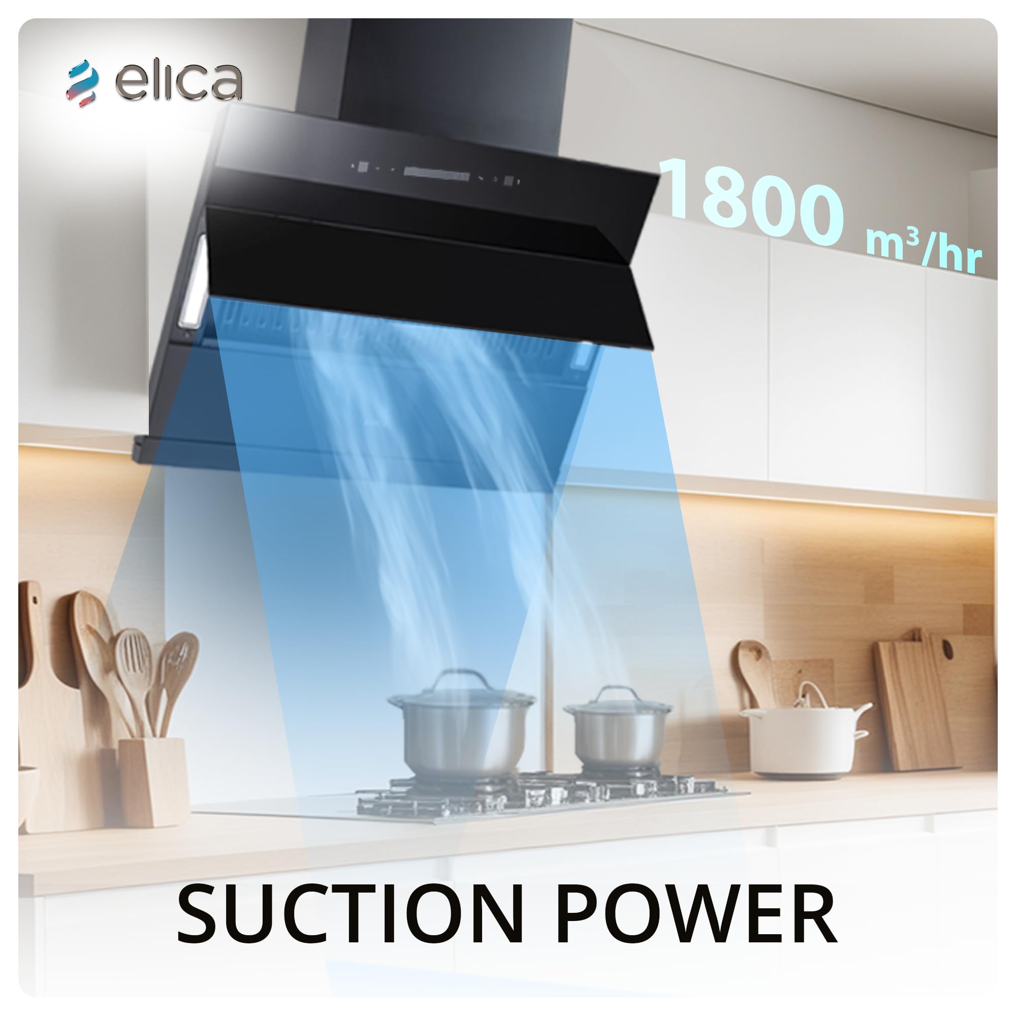 Elica 90cm Chimney - Powerful & Filterless -4