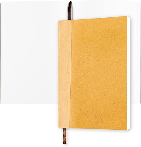 moonster Papel para Cuaderno en Blanco – Recambio de Diario A5 – para Diario de Cuero Recargable – Insertos Fresados Premium, Libro de Bocetos en