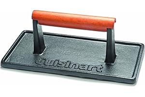 Cuisinart CGPR-221 Cast Iron Grill Press for Moist, Tender Chicken