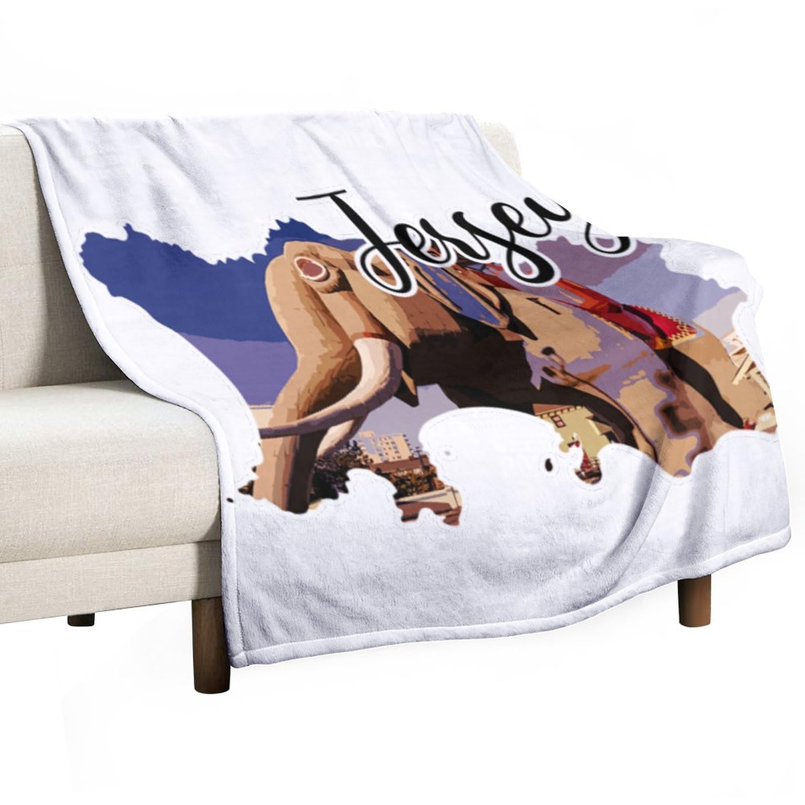 Couverture douce et pelucheuse en jersey 127x152 cm