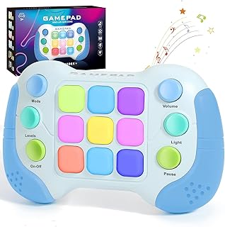 YouJabz Handheld Game Console, Quick Push Game Fidget Toys for Children Adults, Pop Game Electronic Game Anti-Stress Toy Gifts for Kids, Boys and Girls