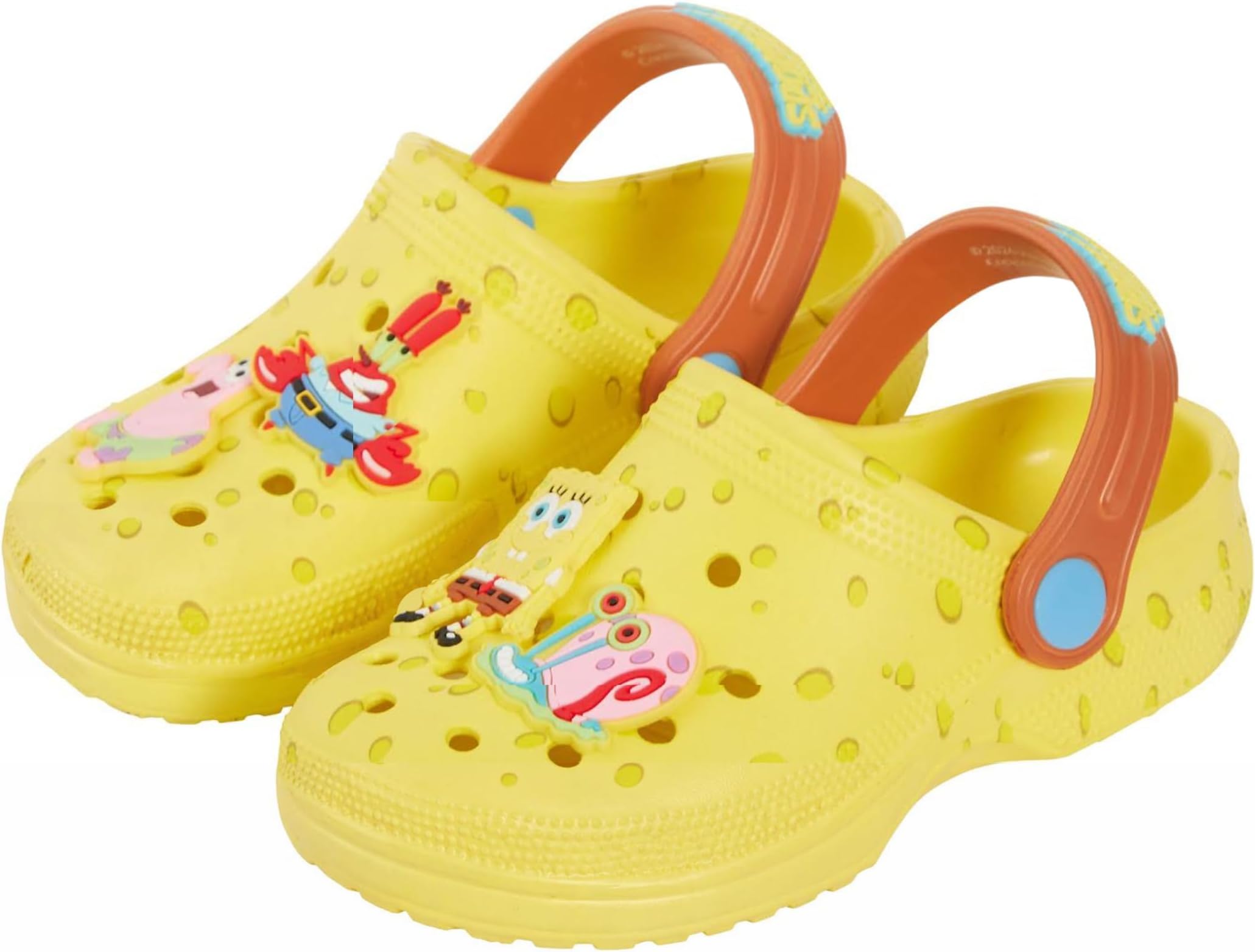 Clogs with Charms Kids Sandals Summer Sliders with Ankle Strap Holiday Beach Shoes