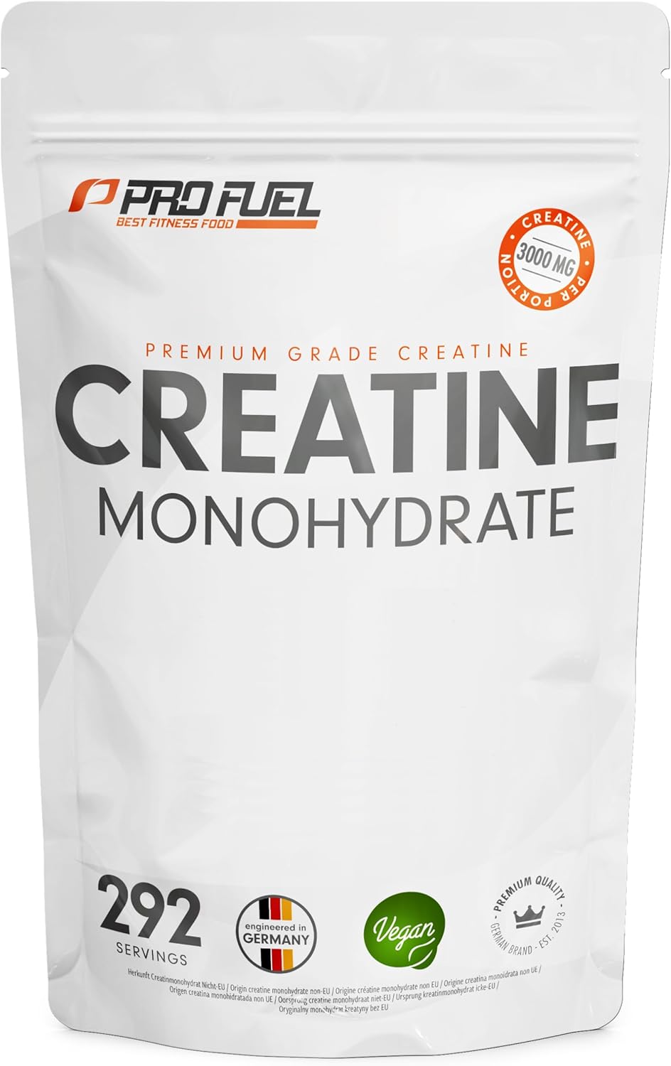 Kreatin-Monohydrat Pulver 1 kg (mikronisiert)