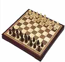 Amazon.co.jp: インターナショナルチェスセット 無垢材デスク