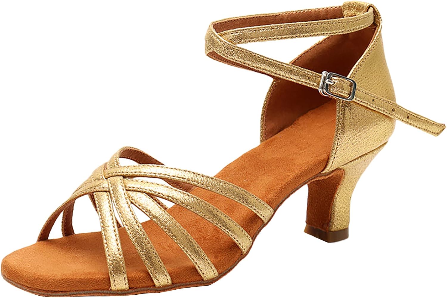 Dancing Shoes Women Latin Ballroom Ankle Dance Shoes Tango Performance Professional Salsa Sandals Dance High Heels
