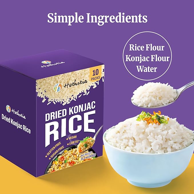 Fideos Shirataki Konjac Hethstia, 12 Paquetes, Bajo en Carbohidratos miniatura 4