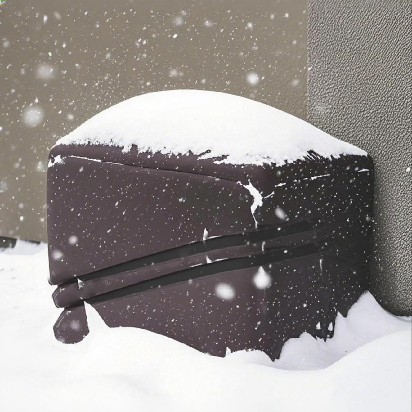 Pool Heater Cover,Pool Heat Pump Cover for Winter Equipment, Pool Heater Cover for Outside Units, Hose Hole and Hook& Loop Strip Design, Design, 38" Length X 31" Width X36 Height