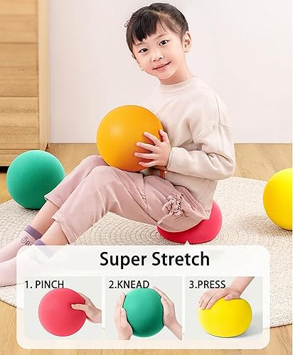 Miniatura 2 de Pelota de entrenamiento de baloncesto de esponja silenciosa, sin revestimiento, pelota de alta densidad, suave, flexible, ligera, fácil de agarrar,