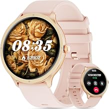 Smart Watches for Men Women, 1.75" AMOLED Smart Watch with Bluetooth Calling, Fitness Tracker with Heart Rate Sleep Monitor Pedometer, IP68 Waterproof, 100+ Sport Modes, Compatible with Android iPhone