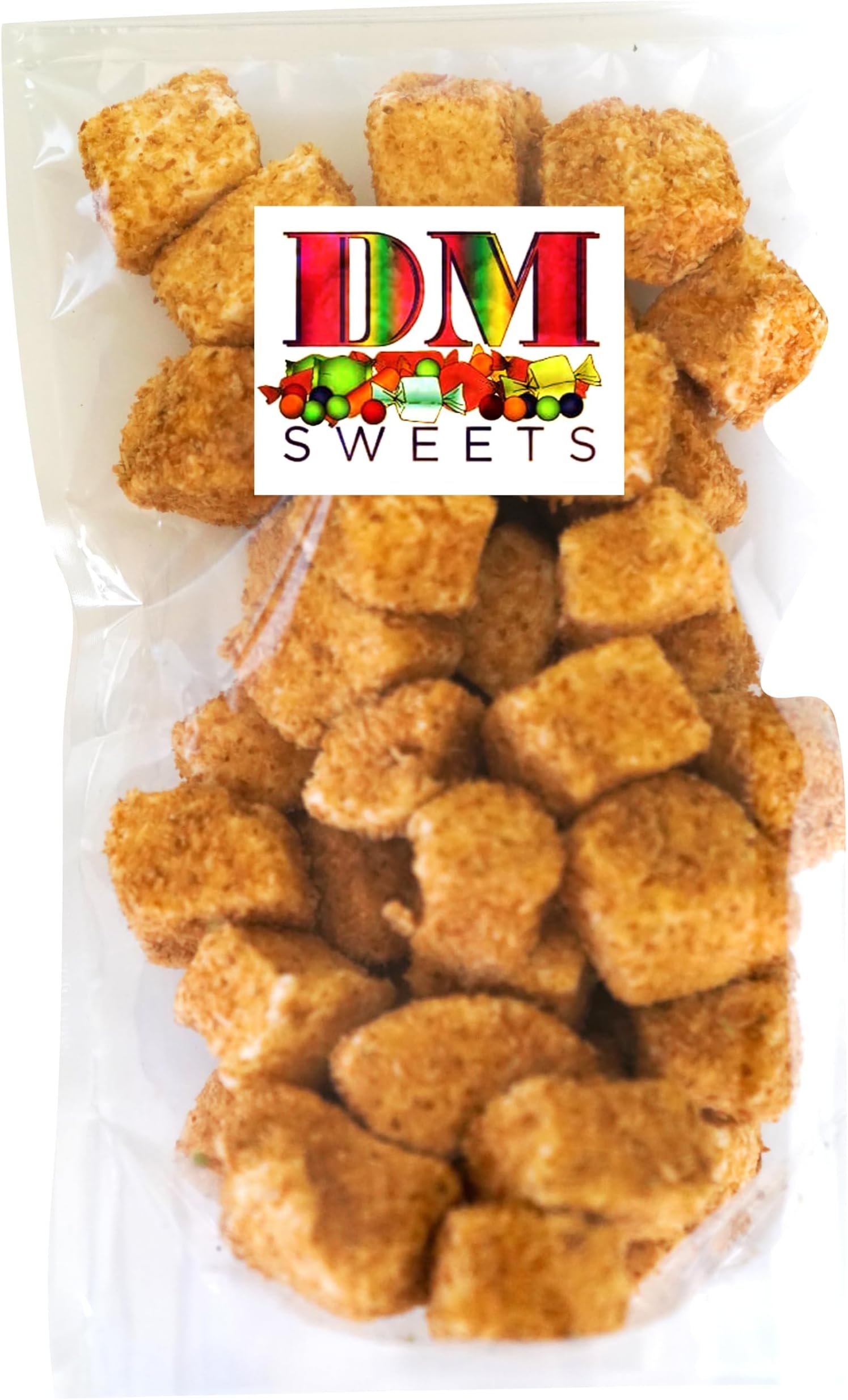 Toasted Coconut Marshmallows - 12 oz of Light Fluffy Sweet Toasted Coconut Coated Marshmallows in Resealable Bag