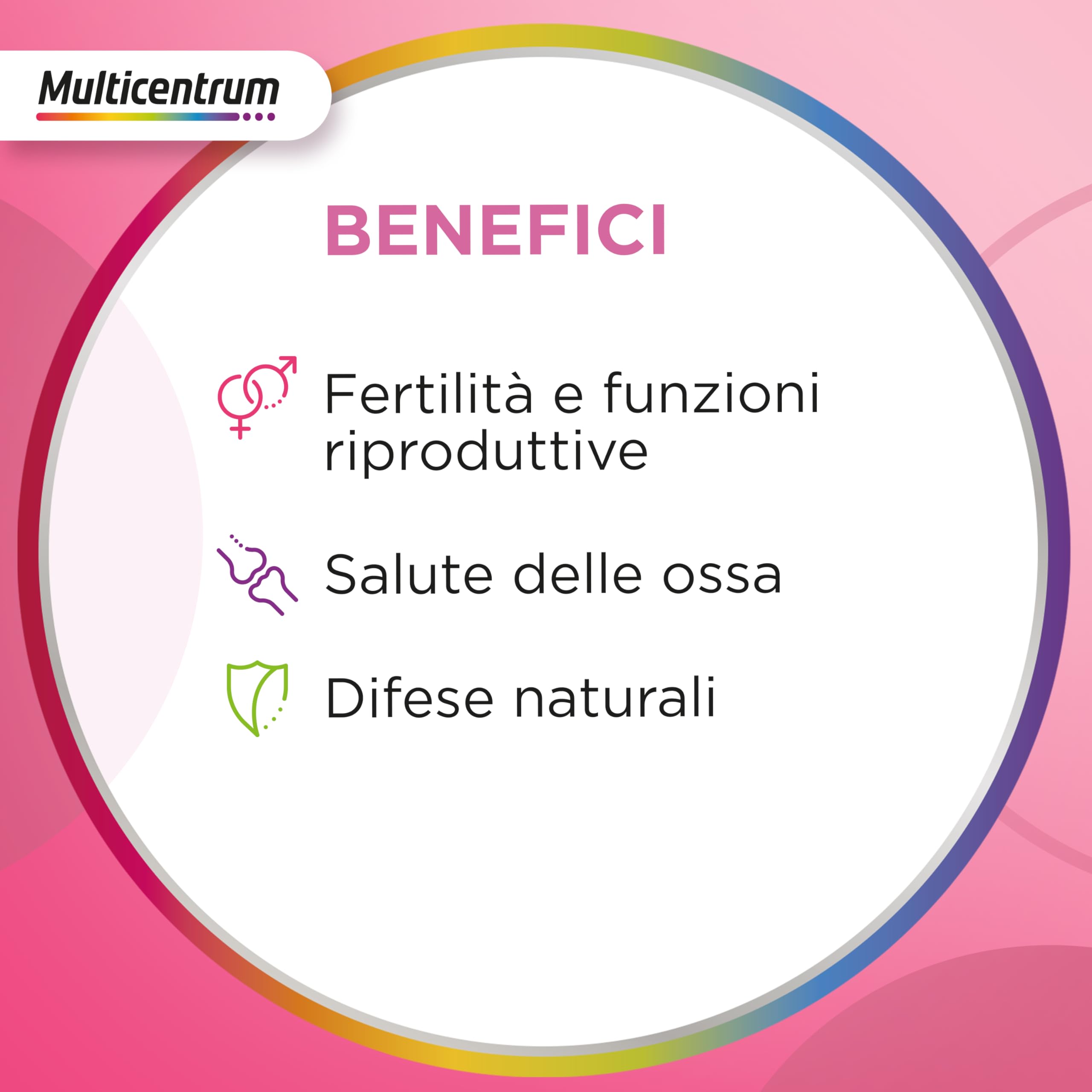 Multicentrum Pre-Mamma Integratore Alimentare Multivitaminico Completo con Acido Folico per le Donne che stanno Programmando una Gravidanza, 30 compresse