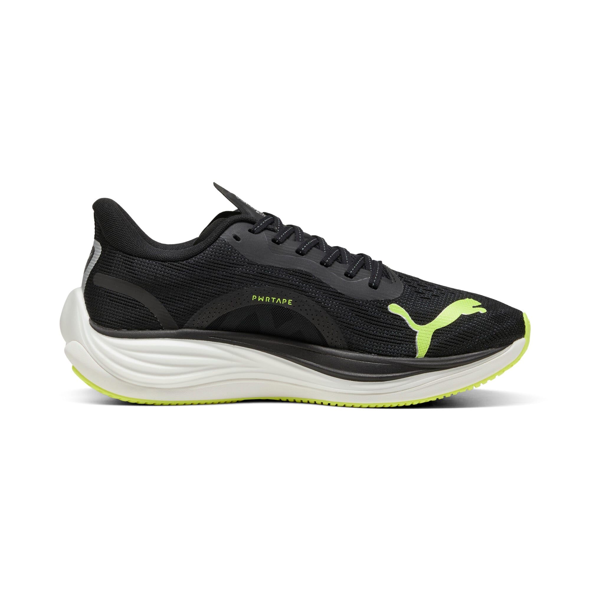 Puma Uomini Velocity Nitro 3 Scarpe Da Corsa Sneaker Neutral Puma Black-Yellow Alert - Nero