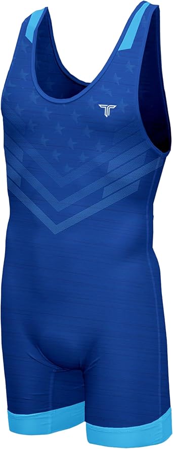 Takedown Wrestling Singlet for Boys Lightweight Youth Compression Fit Wrestling Gear for Powerlifting