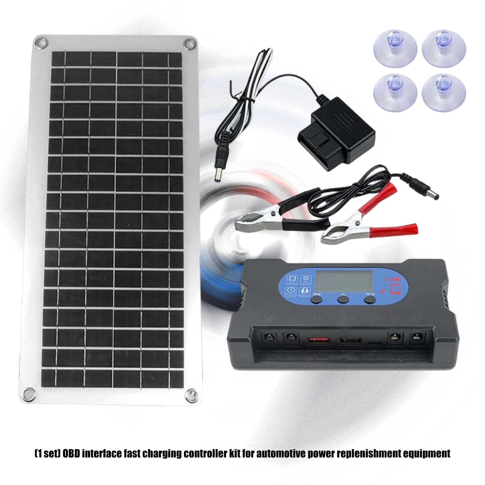 Alimentatore solare per auto da 20 W con uscita 10A e temperatura elevata per batterie agli acidi da 12 V Smart Car Battery Device