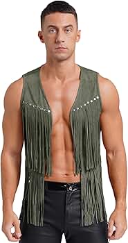 [NOTHING WRITTEN] Western suede leather vest ☆送料込☆ Hedmy Men Cowboy Western Suede Leather Sleeveless Vest