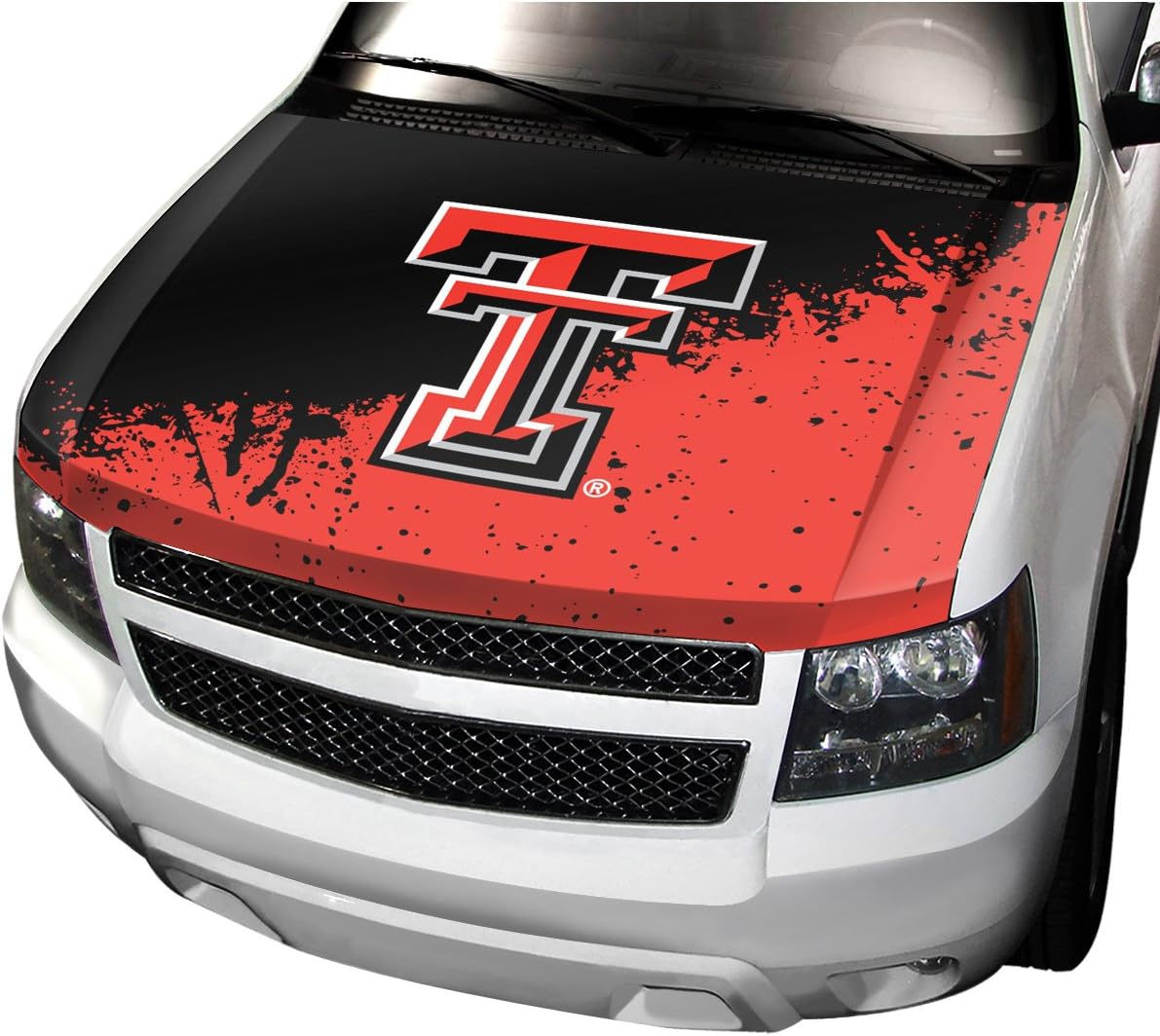 NCAA Texas Tech Auto Hood Cover, One Size, One Color