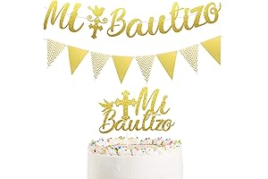 Celebrate Your Baptism Day with Enchanting Gold Decorations