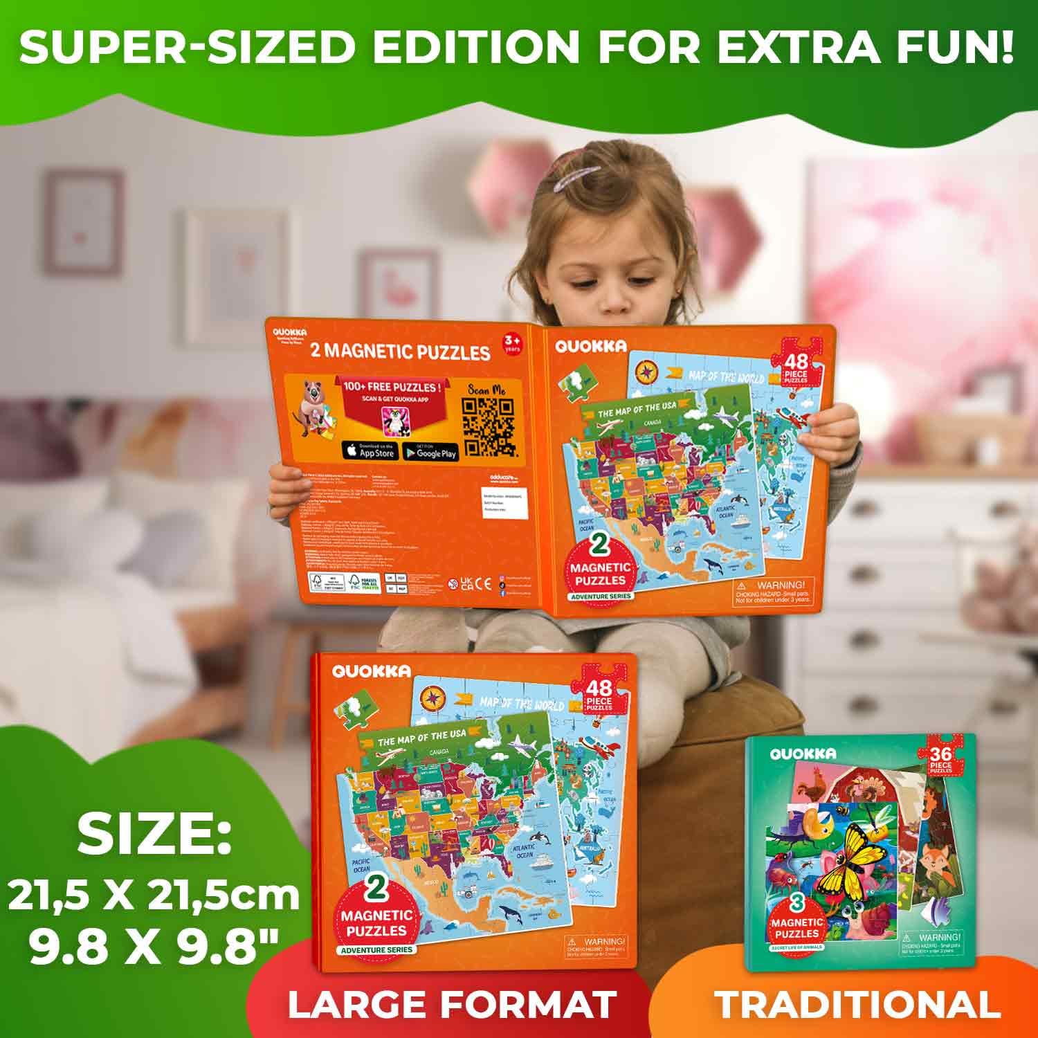 Amazon.co.jp: QUOKKA Magnetic Puzzles for Toddlers 4-6 Years Old