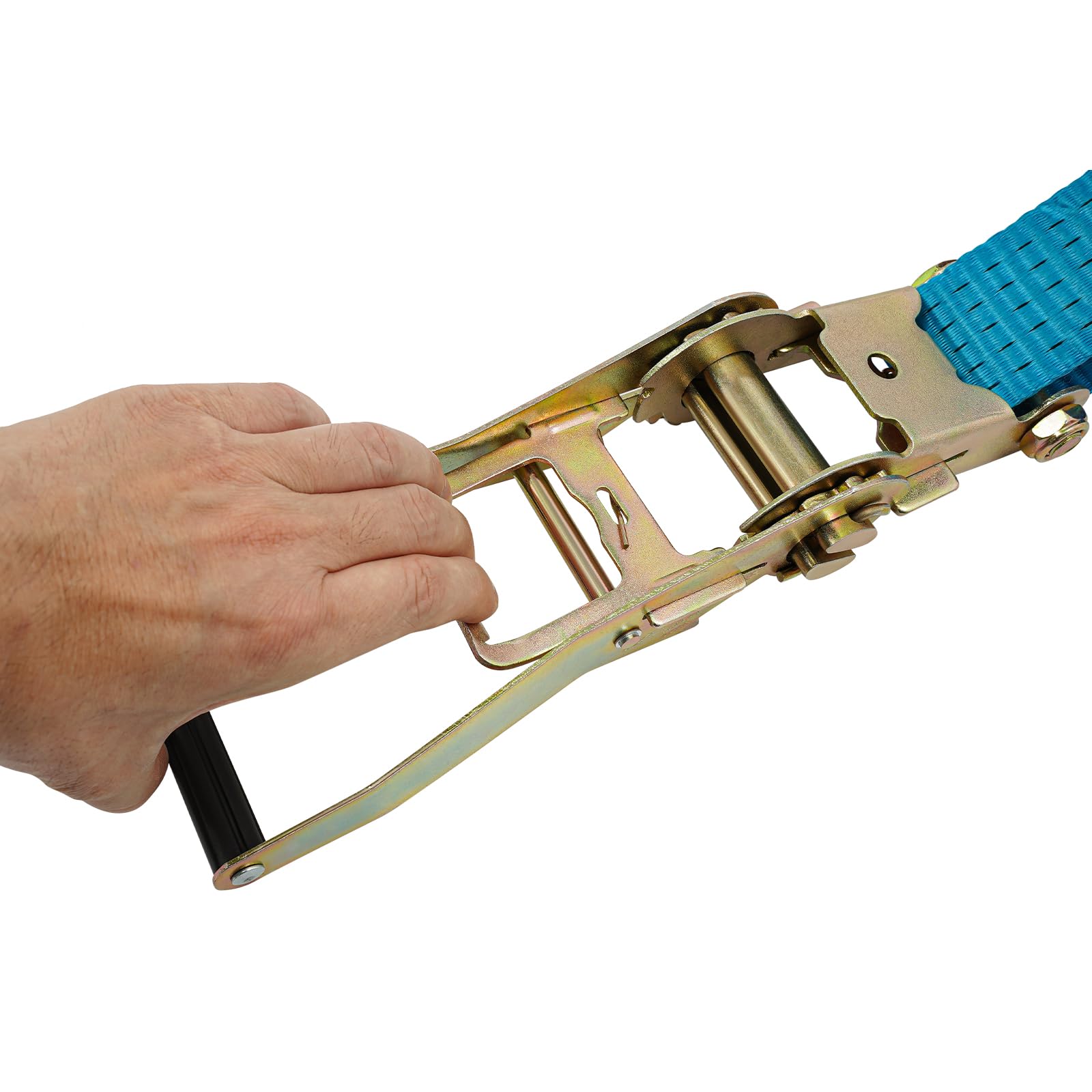 Blau 5 Ton/11023,11 lbs ﻿ 5cm x 6m Zurrgurte, Zurrgurte mit Haken, Ratschengurte 10 Stück Ratschengurte Zurrgurte Mit Haken Tie Down Bänder für die professionelle Ladungssicherung auf Anhängern