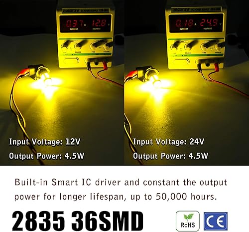 Miniatura 2 de KISLED Bombillas LED antiniebla superbrillantes de 3000 lm H8 H11, bombillas DRL de alta potencia 3030 chips con lente de proyector de repuesto para
