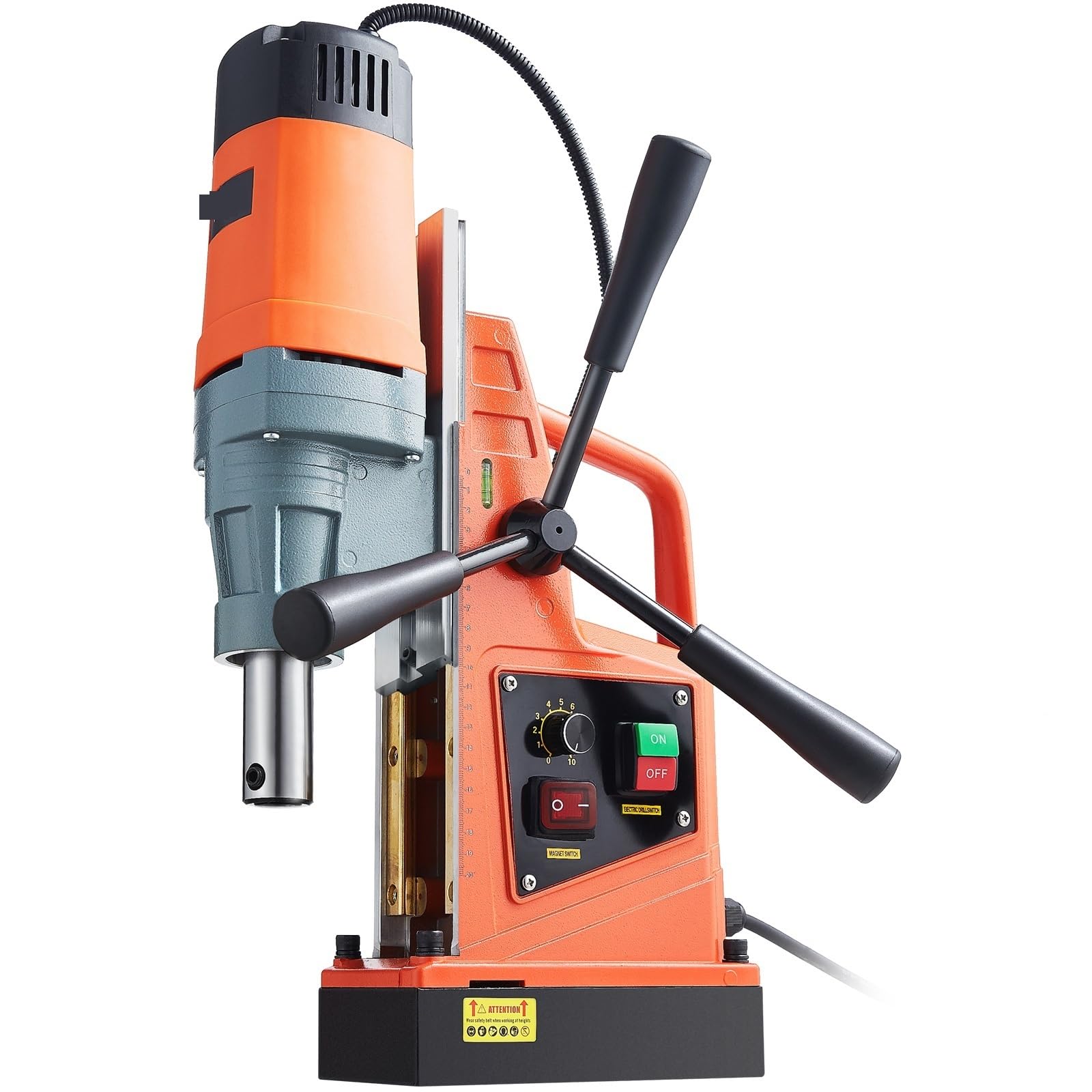 Trapano a colonna da banco, Trapano elettrico da 1300 W e 1400 W, trapano a colonna magnetico da 2", diametro di foratura, trapano elettrico da 810 PRM, rilascio in 1 secondo(NoDrill 40mm 1300W)