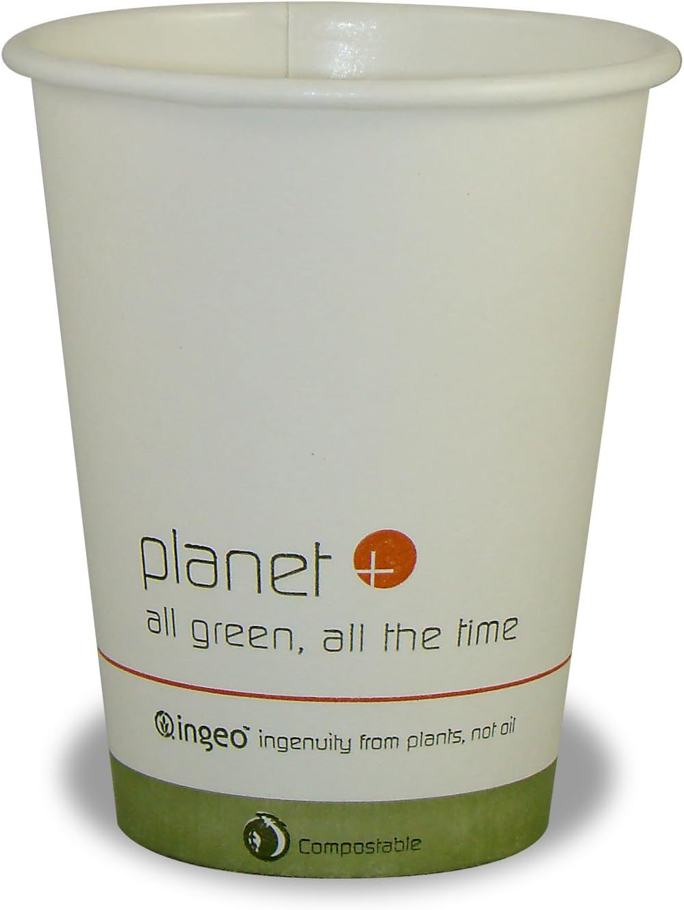Planet+ 100% Compostable PLA Laminated Hot Cup, 8-Ounce, 500-Count Case