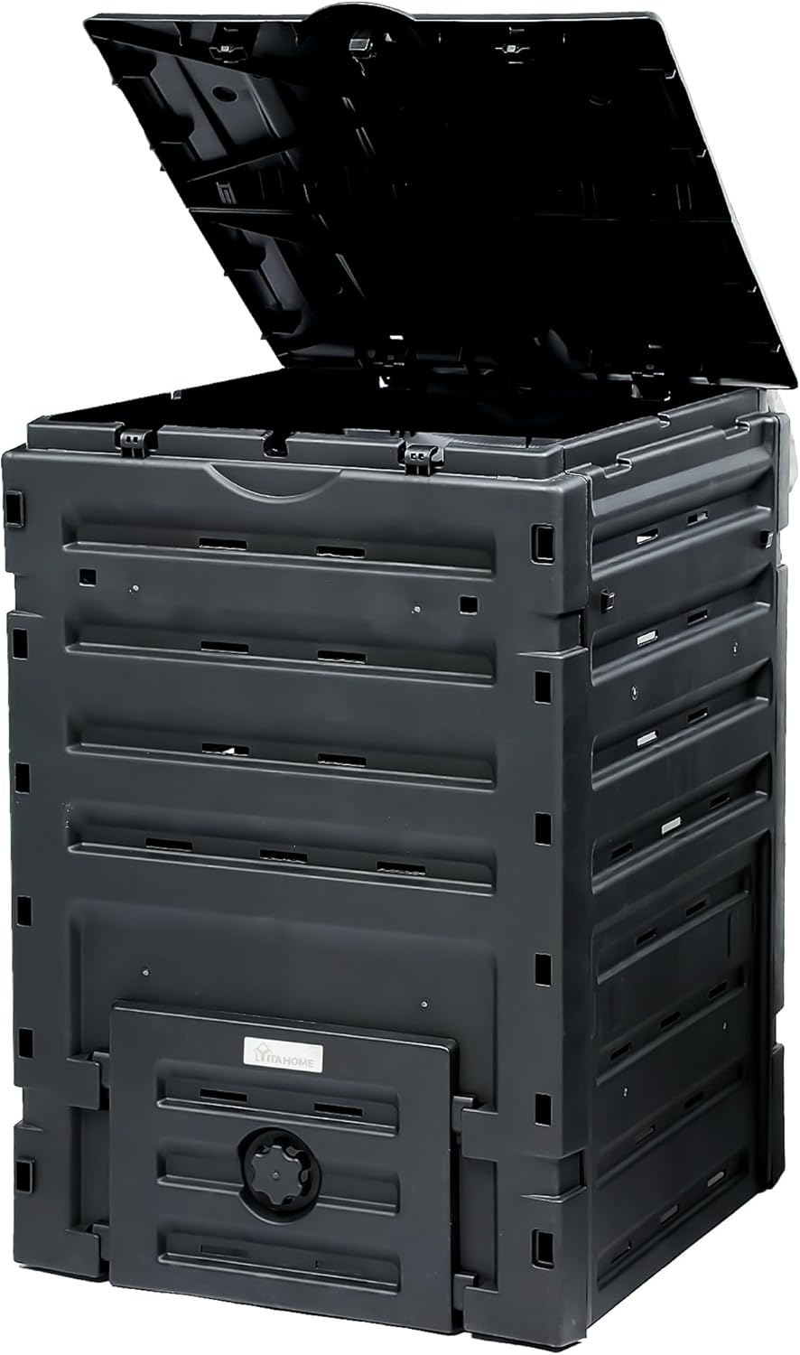 YITAHOME 120 Gallon Outdoor Compost Bin Tumbler - Aeration System, Snap-On Lid, Easy Assembly for Fast Composting